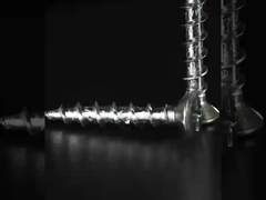 Pvc-Fenster-Self-Tapping-Schrauben Grobe Schraube Flach über Csk-Kopf mit 4 winzigen Rippen